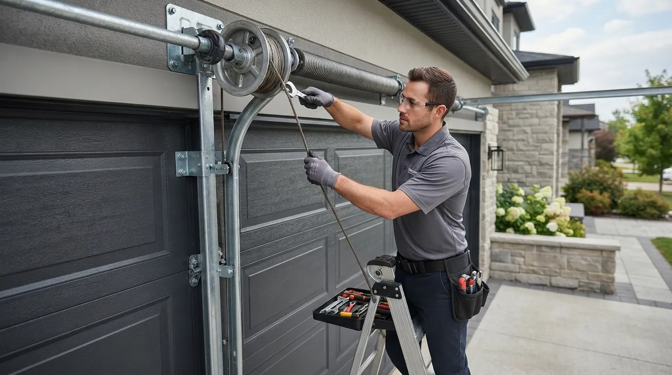 Cable Repair for Freeland's Newer Garage Doors in Midland