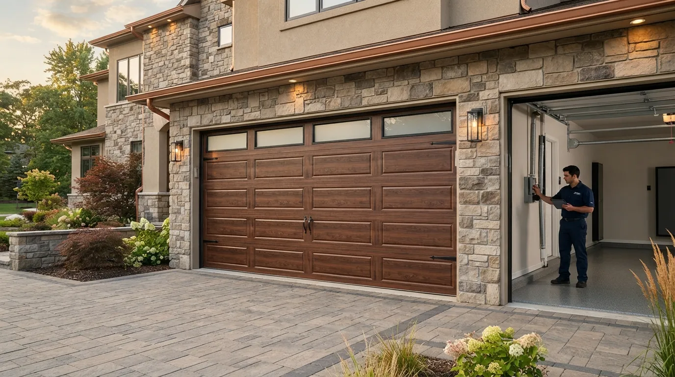 New Garage Door Installation for Auburn Homes in Midland
