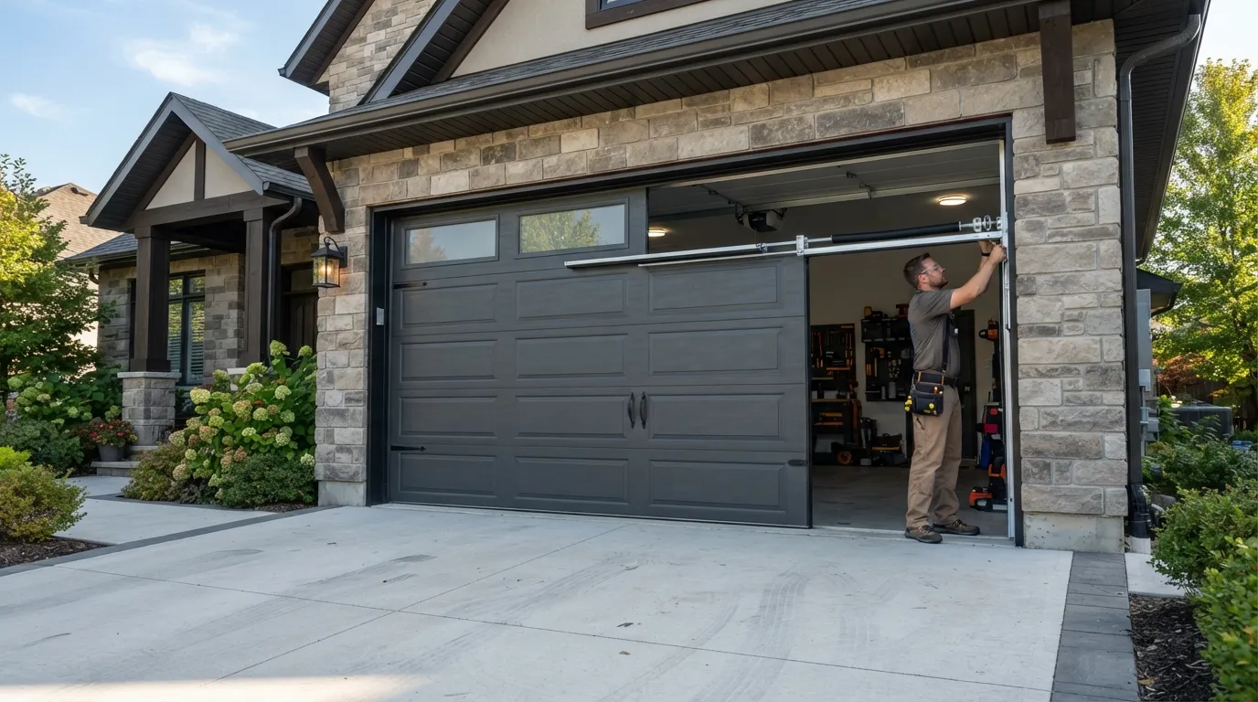 New Garage Door Installation for Freeland Homes in Midland