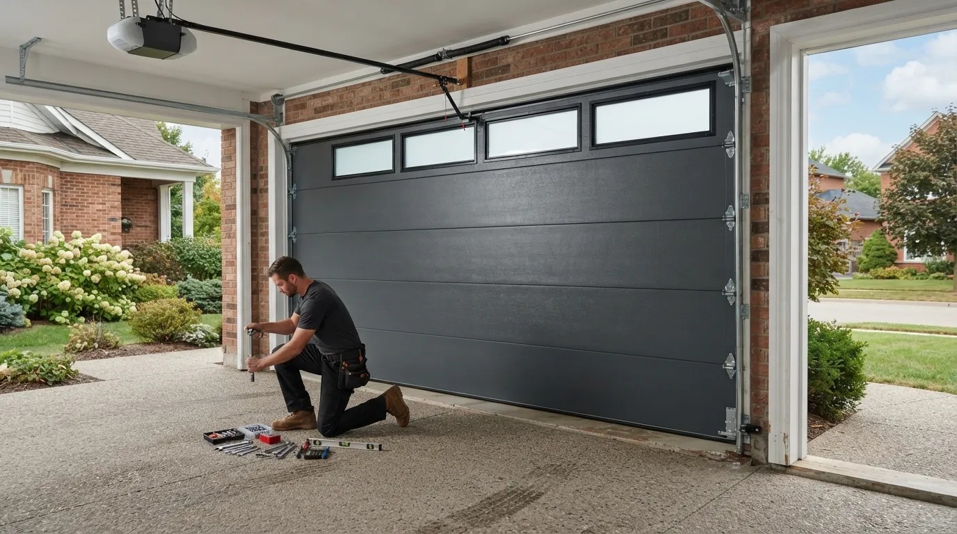 New Garage Door Installation for Homer Homes in Midland